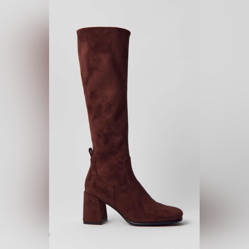 Jeffrey Campbell Hot Lava Boots Chocolate Brown Suede 9 Like New